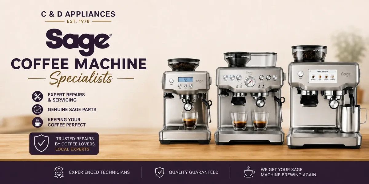 Sage coffee machines from our existing service banner
